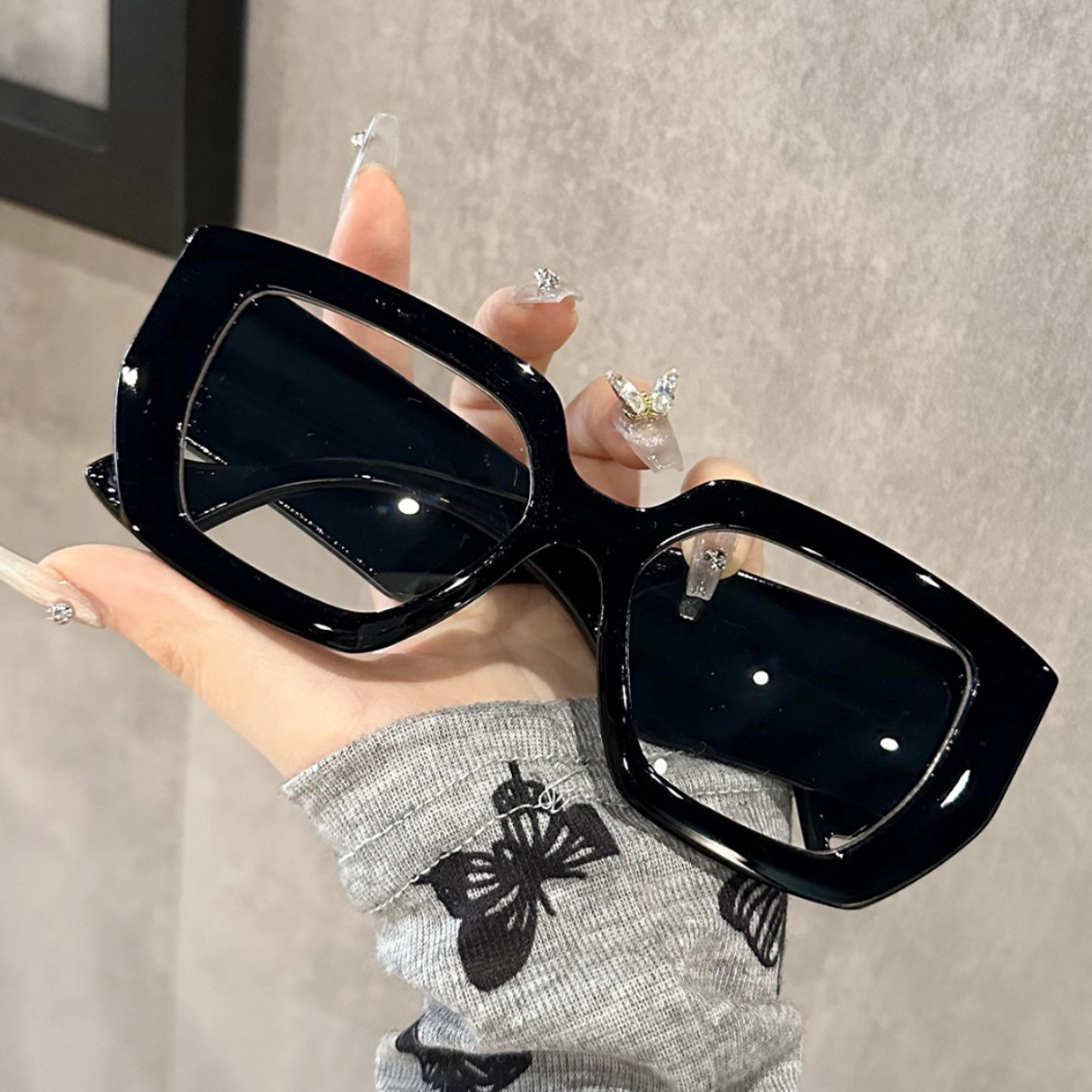 Photography Street - Super Large BoxSunglasses Women's 2025 New