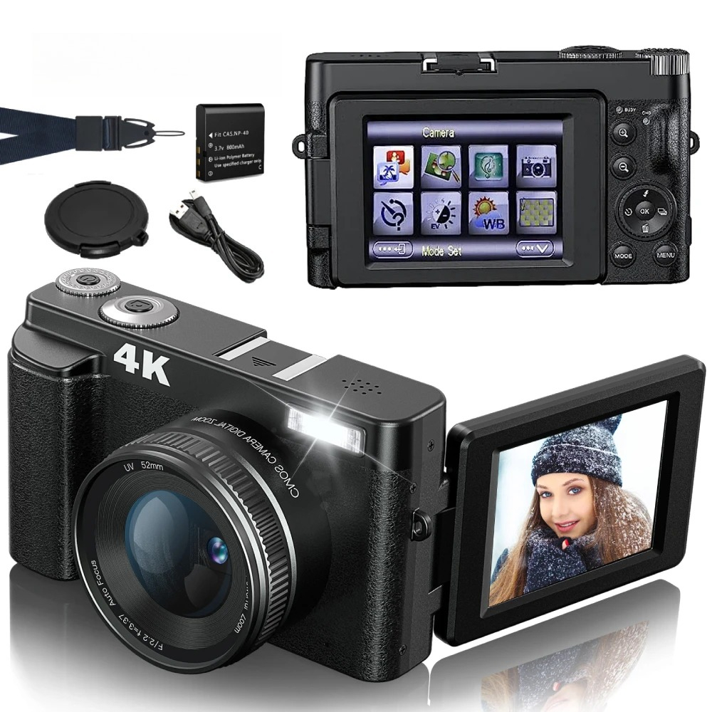 Photography Nature Images - 4K 48MP Compact Vlogging Camera, Autofocus
