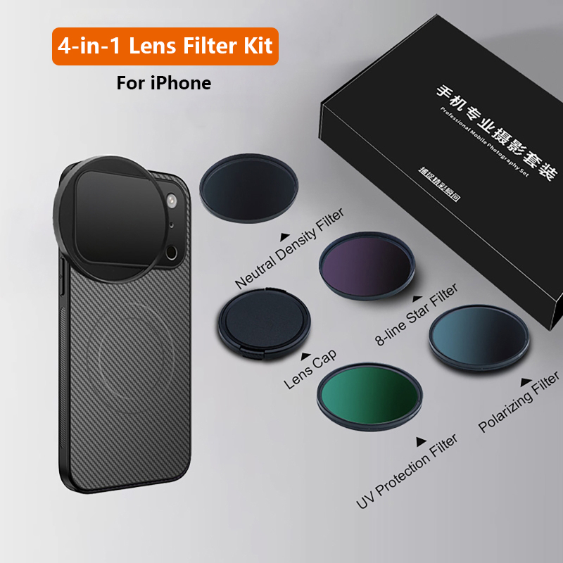 4 in 1 Lens 58mm Mobile Phone  - đánh giá và giá Nd Filter Set