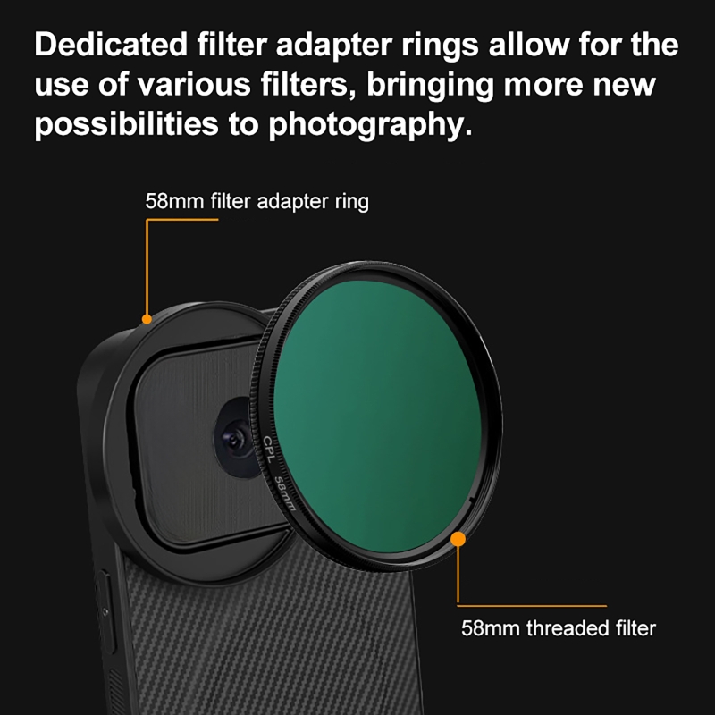 4 in 1 Lens 58mm Mobile Phone  - đánh giá và giá Nd Filter Set