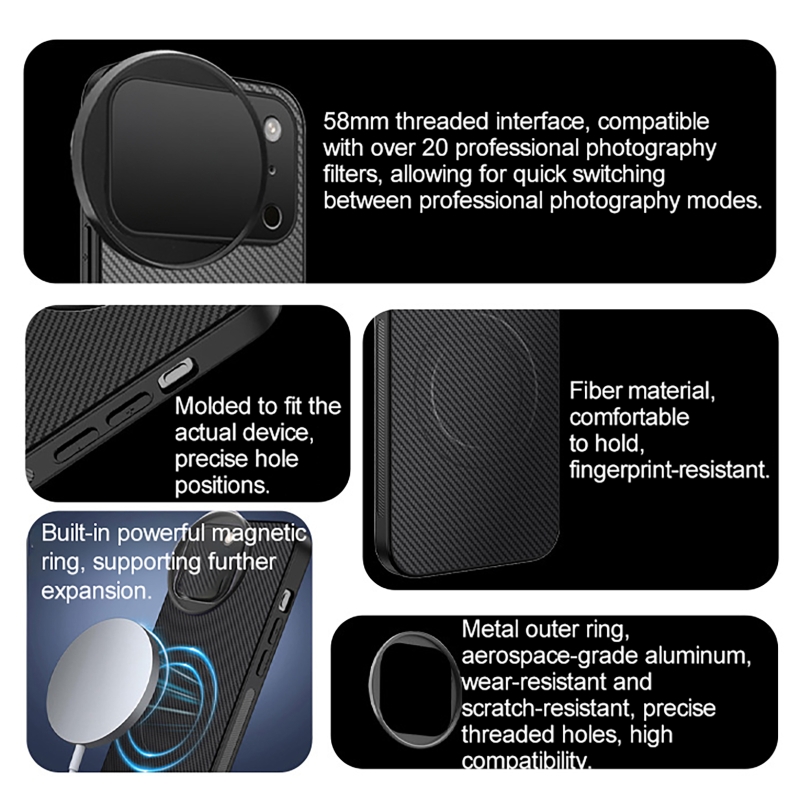 4 in 1 Lens 58mm Mobile Phone  - đánh giá và giá Nd Filter Set