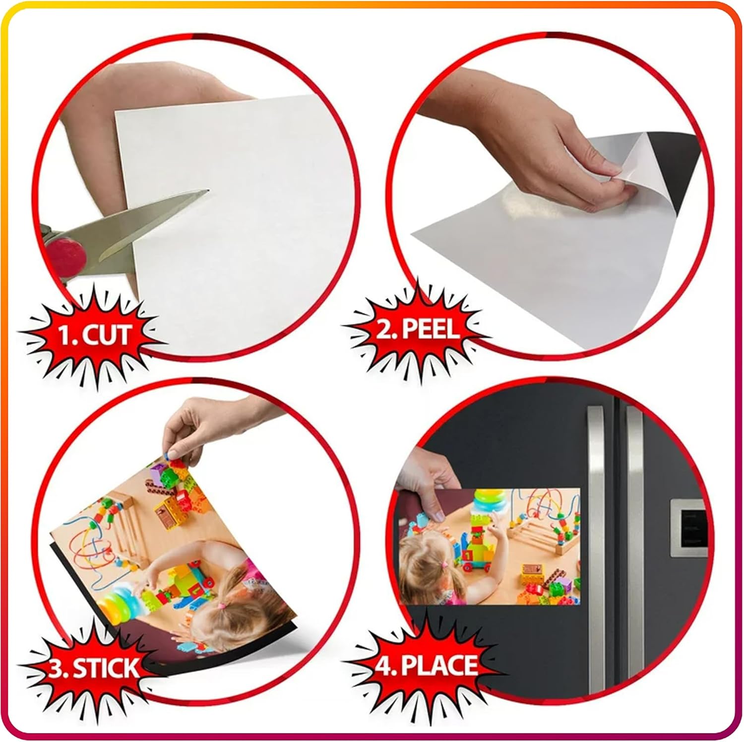 A4 Magnetic Sheets with Adhesi - đánh giá và giá Photography Types
