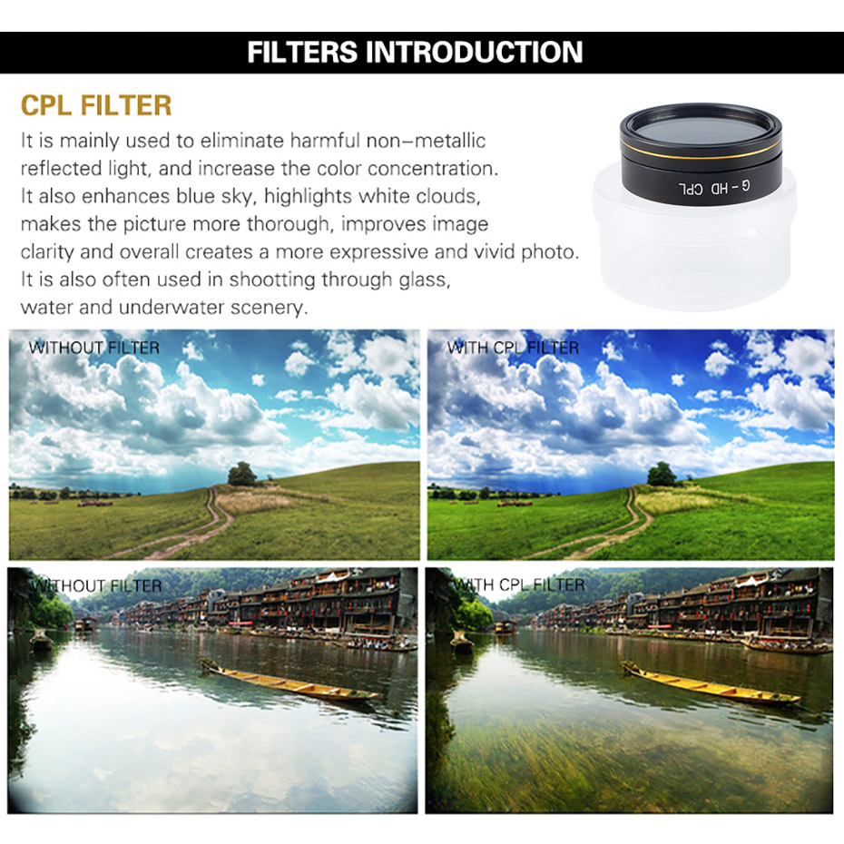 Máy Bay Không Người Lái Lọc Ch - đánh giá và giá Nd Filter Set