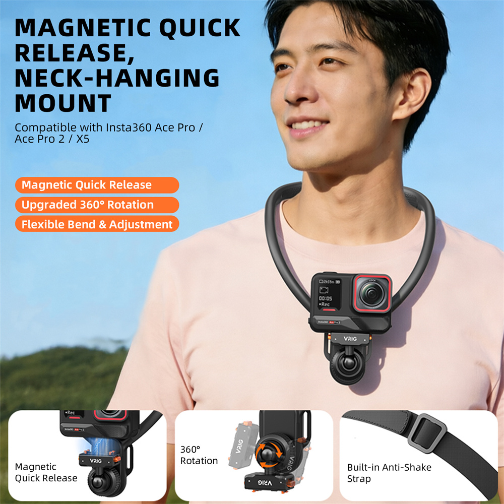 VRIG AC-82 Magnetic Neck Mount - đánh giá và giá Camera Wrist Strap