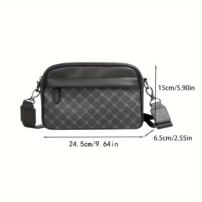 Men Classic Print PU Crossbody - đánh giá và giá Camera Wrist Strap