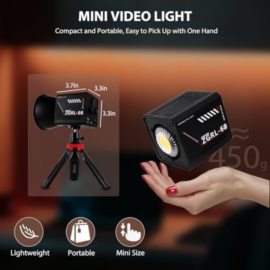 60W COB LED Video Light Handhe - đánh giá và giá Photography Video