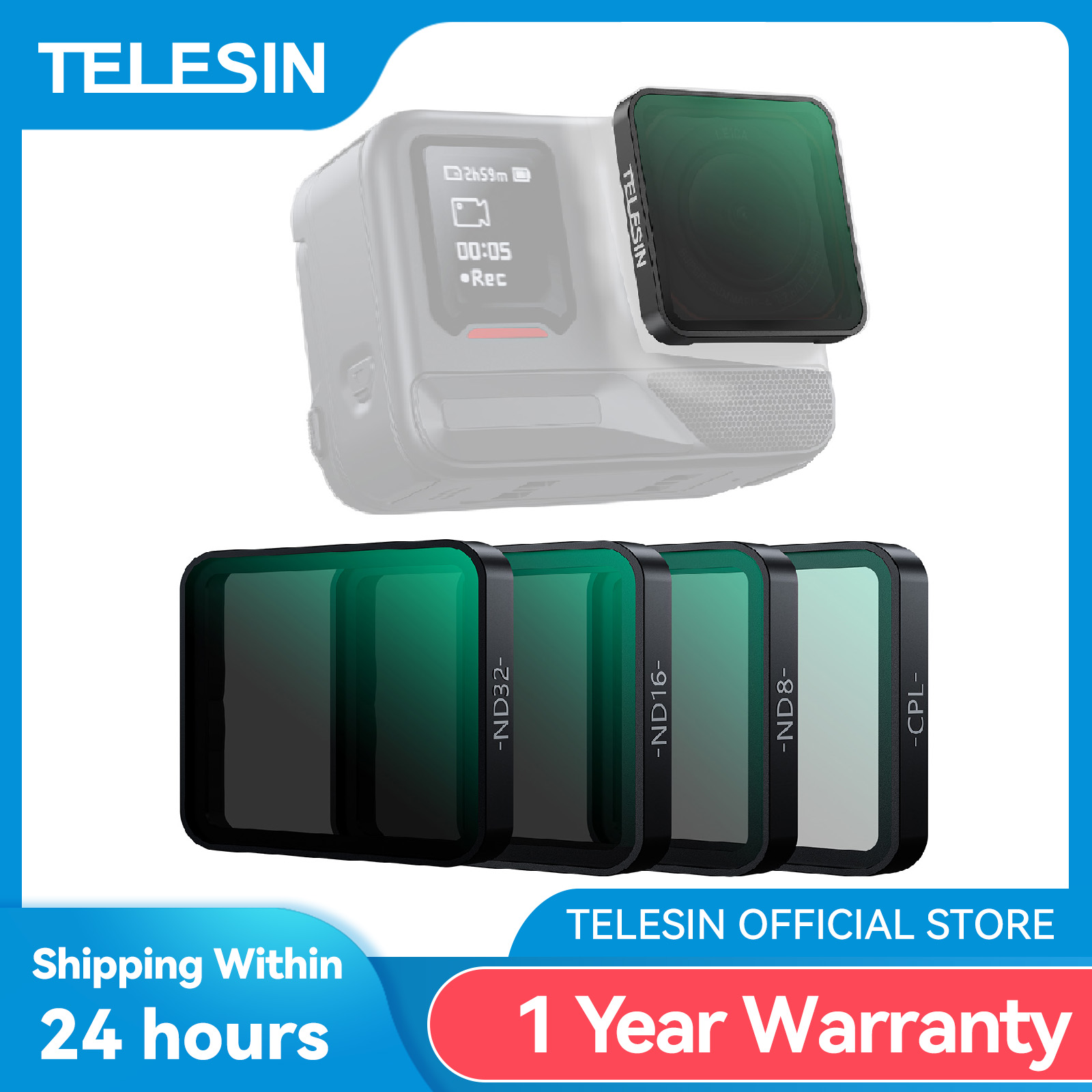 TELESIN CPL ND8 ND16 ND32 Lens - đánh giá và giá Nd Filter Set