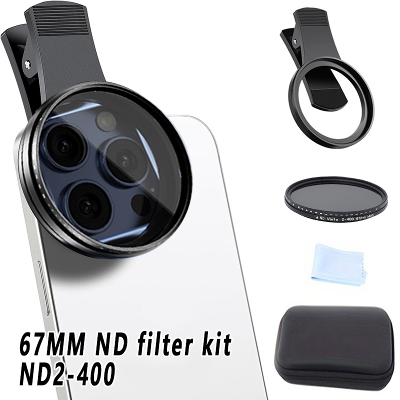 67mm Clip-on ND2-400 Phone Cam - đánh giá và giá Nd Filter Set