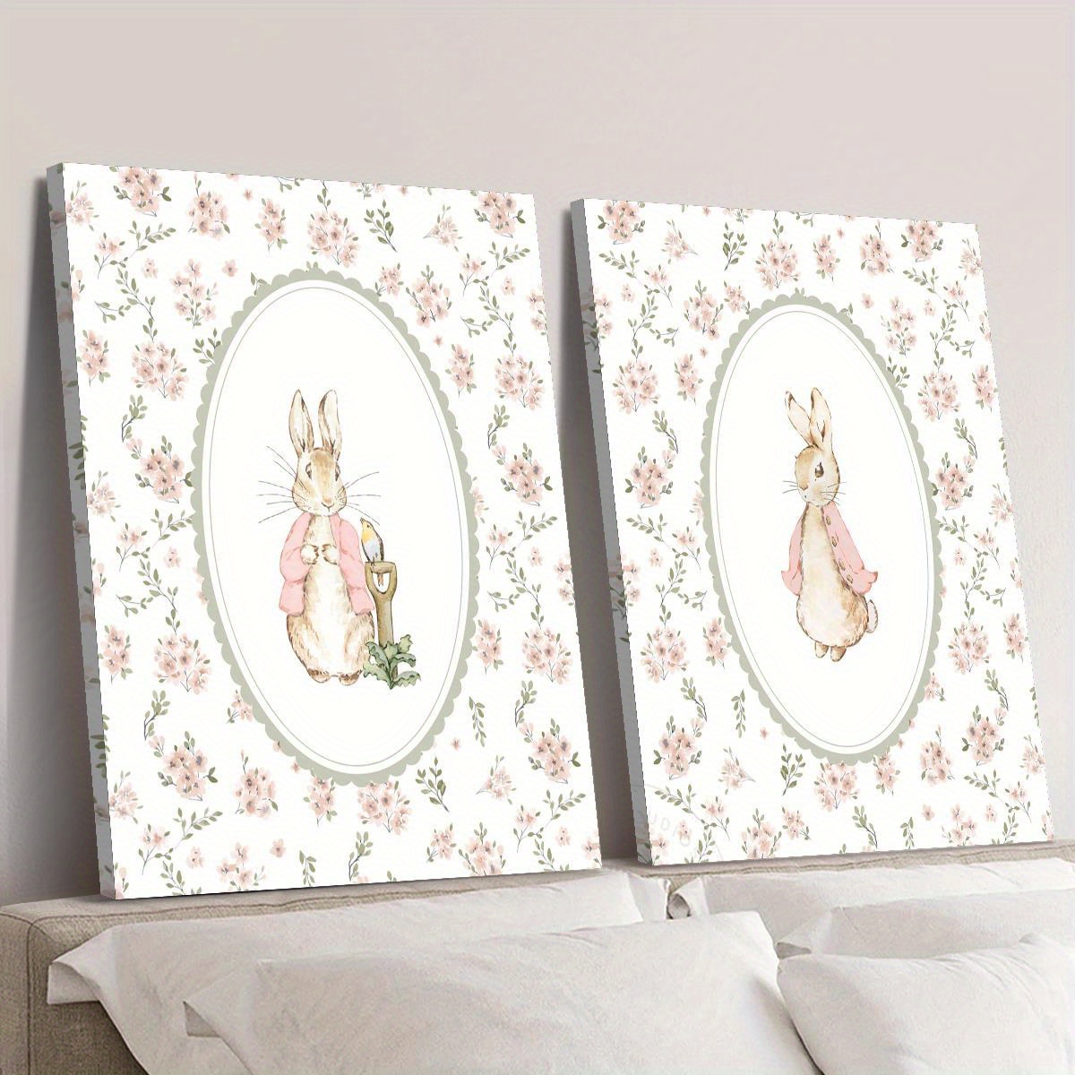 2pcs Retro Easter Rabbit Canva - đánh giá và giá Photography Types