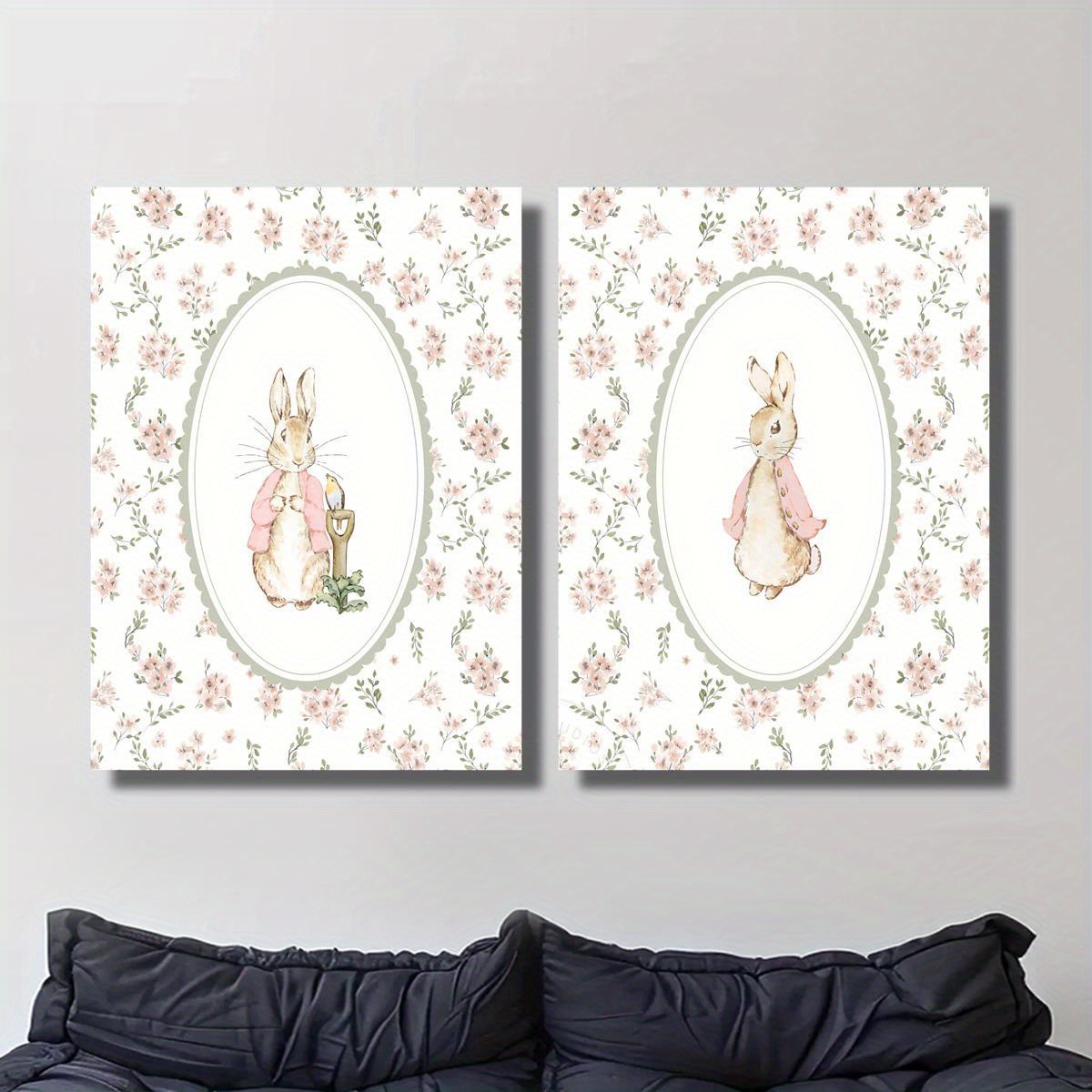 2pcs Retro Easter Rabbit Canva - đánh giá và giá Photography Types